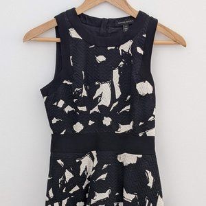 Banana Republic Black and White Dress 00 Petite